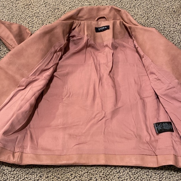 Storia Faux Leather Moto Jacket Size Small in Like New Condition - Picture 9 of 9
